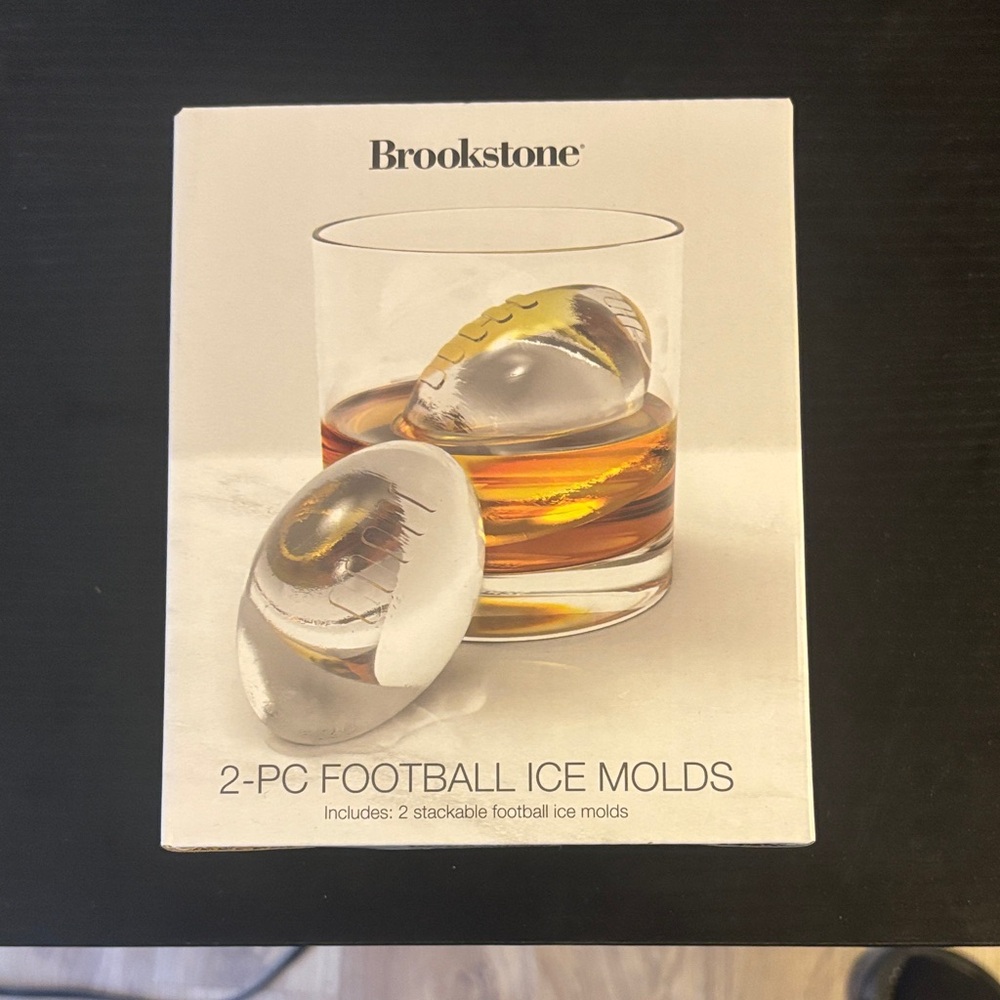 Brookstone Clear Football Ice Molds